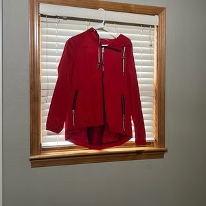red tommy hilfiger rain jacket! Size Medium